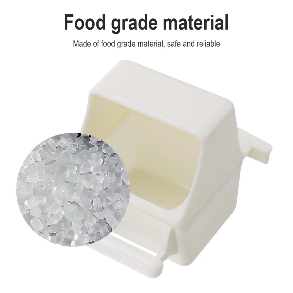 Bird Feeder Feeding Dish Easy Cleaning Large Capacity Parakeet Cockatiel Food Feeder Reusable Parrot Food Dispenser Pet Supplies