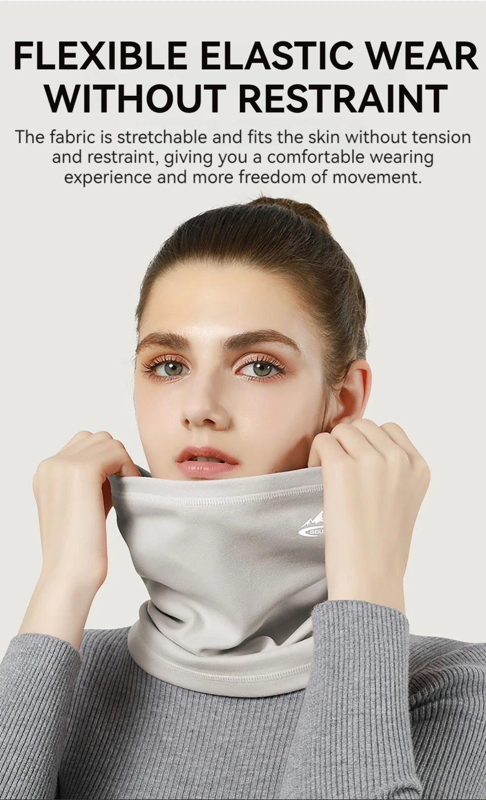 GTUBIKE Men Women Winter Sports Bandana Velvet Neck Warmer