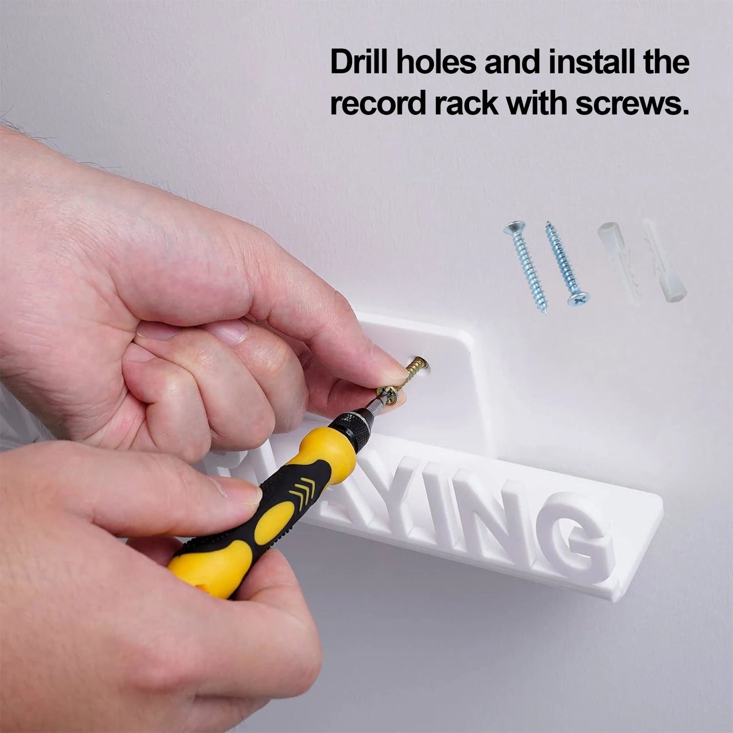 Floating Vinyl Record Shelf Acrylic Wall Mounted Display Rack