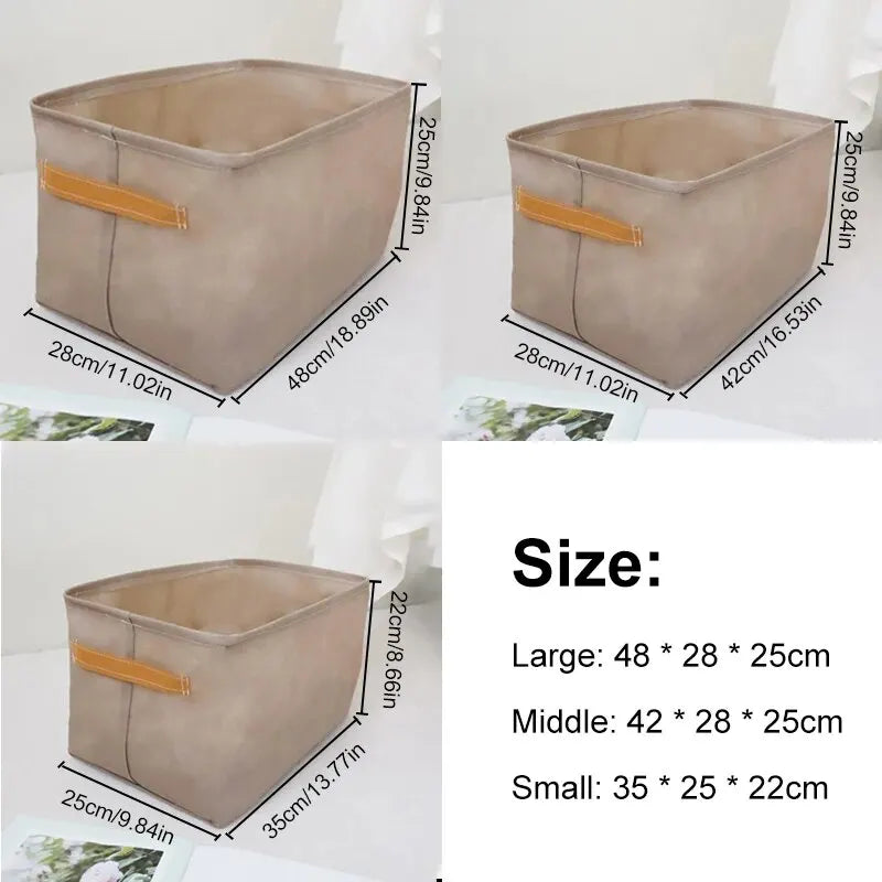 1pc Foldable Clothes and Miscellaneous Storage Box with Steel Frame