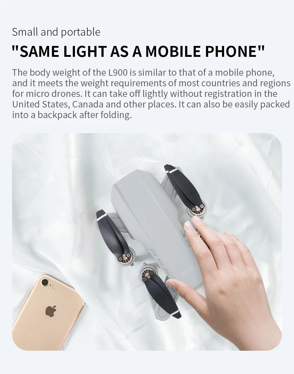 Drone L900 Pro 4K 5G GPS HD Dual Camera Foldable Quadcopter