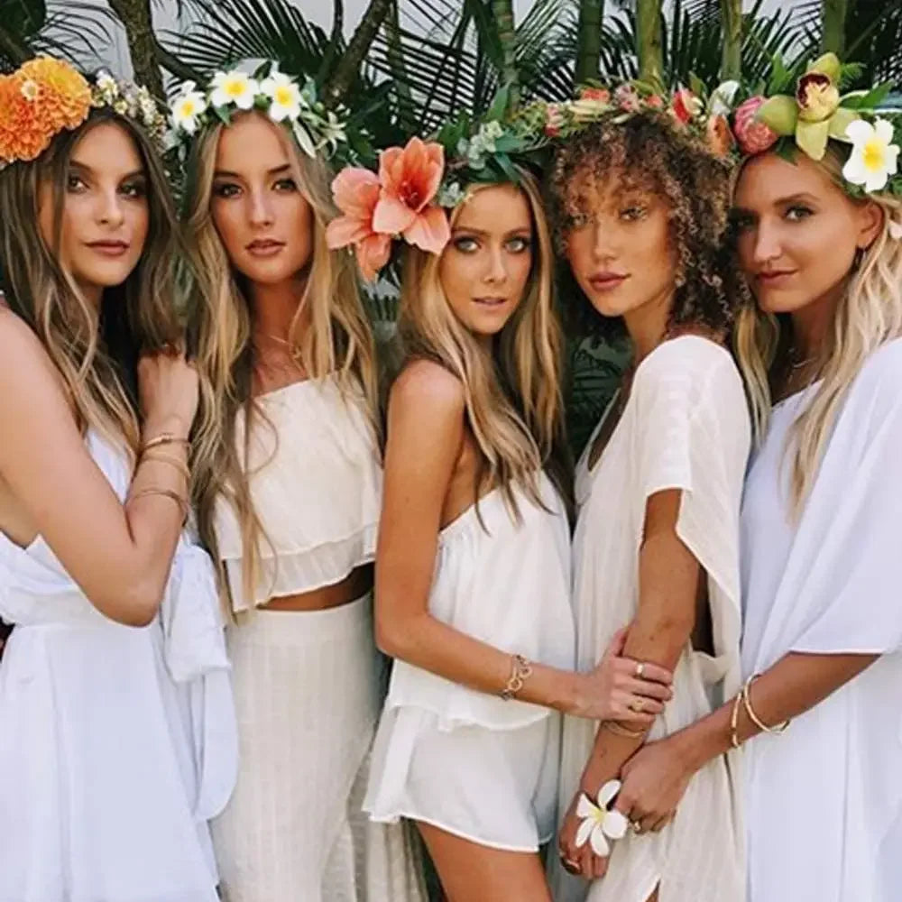 50Pcs 2.4 Inch White Foam Hawaiian Frangipani Artificial Plumeria Flower Hair Clips for Tropical Home Decor and Beach Party Decorations