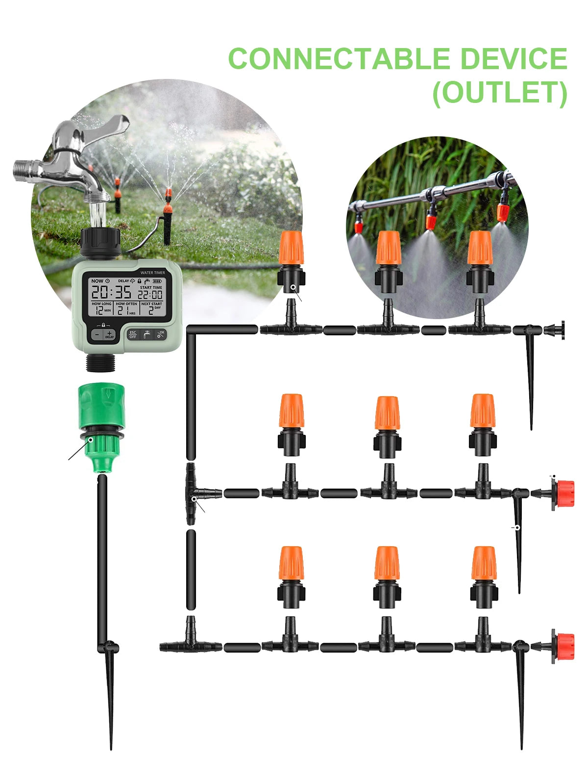 HCT-322 Automatic Water Timer Digital Irrigation Machine