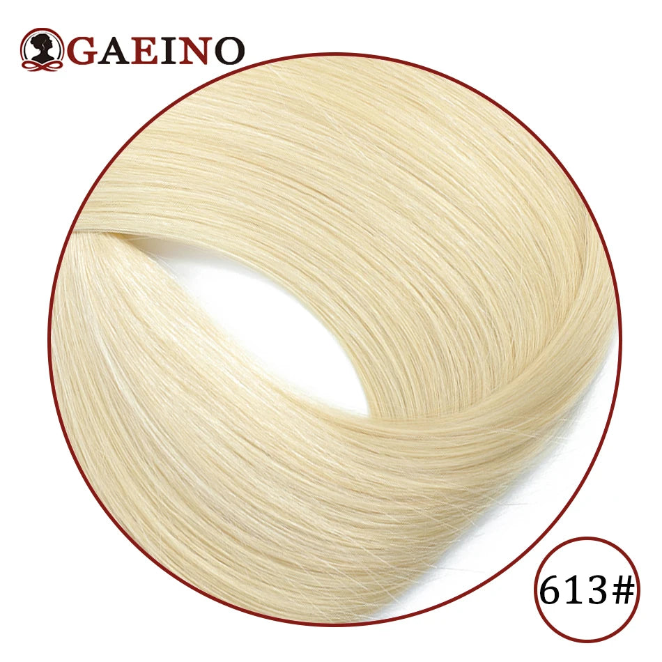 Straight Hair Bun Elegant Donut Chignon Golden Blond Hairpiece