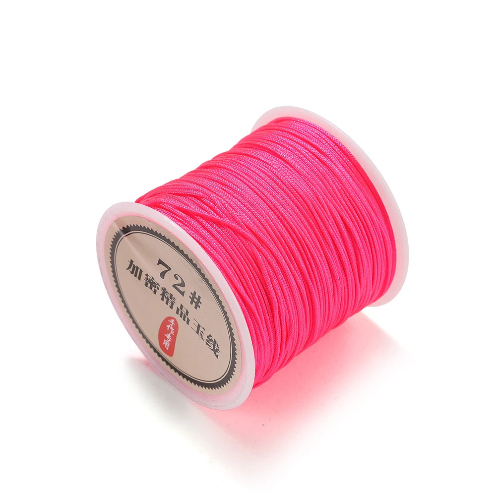 10/50M 0.8mm Nylon Thread Cord for DIY Jewelry Making