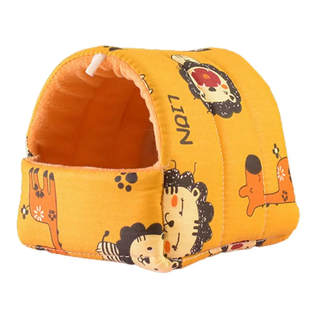 Cute Cage Rabbit Squirrel Winter Warm Mat Guinea Pig Nest Hamster House Small Animal Sleeping Bed Pet Hanging Cagehamaca hamster
