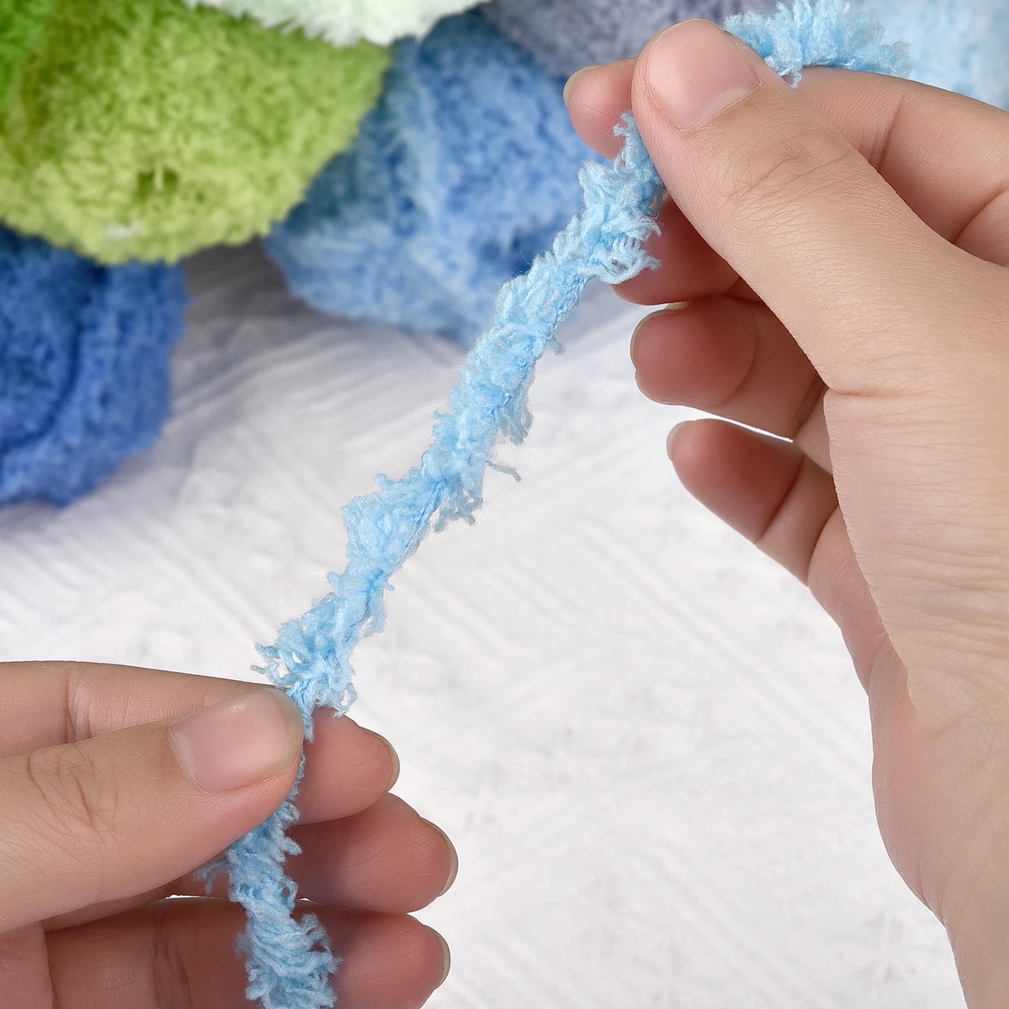 50g/Set Chenille Yarn Soft Coral Velvet for Knitting DIY