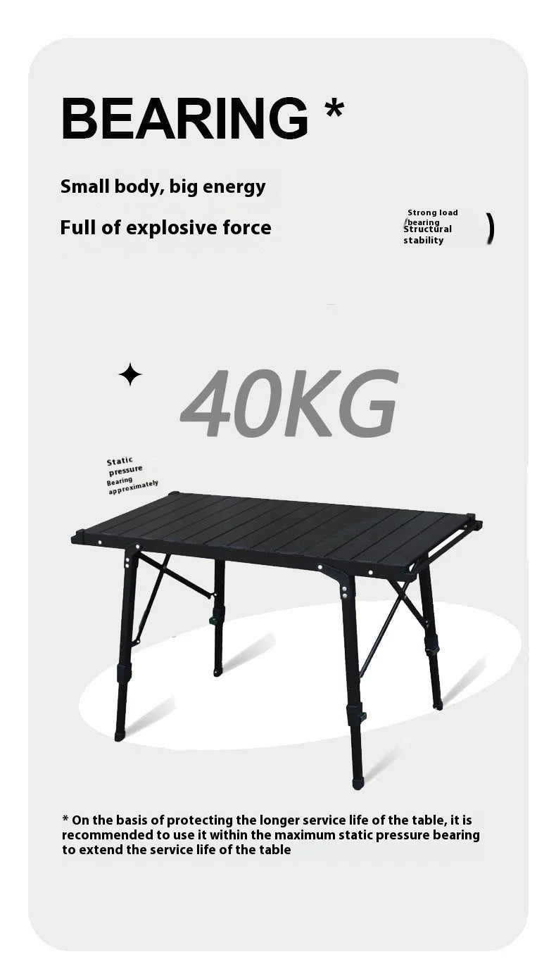 Lohascamping Camping Table IGT Folding Adjustable BBQ Table