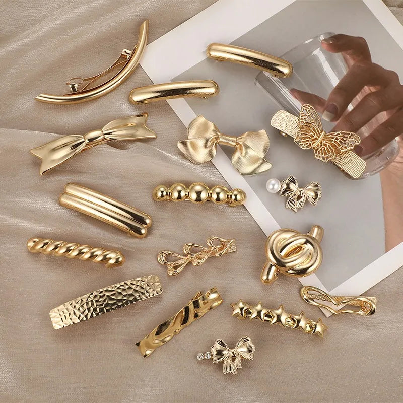 New Fashion Metal Irregular Double-Layer Hair Bands Ropes