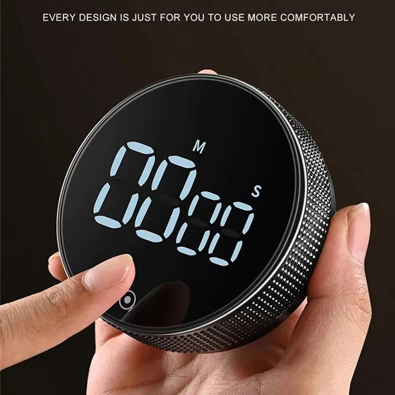 Magnetic Kitchen Timer Digital Manual Countdown Stopwatch
