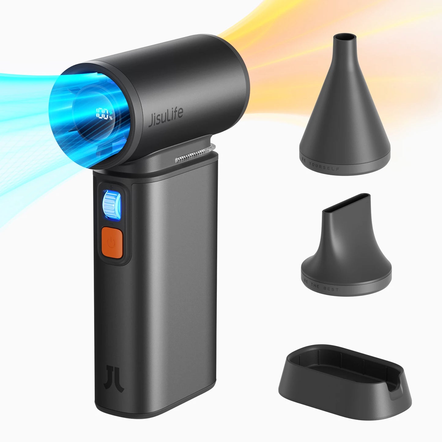 Turbo Handheld Fan – 100-Speed, 9000mAh Battery, LED Display for Outdoor Cooling