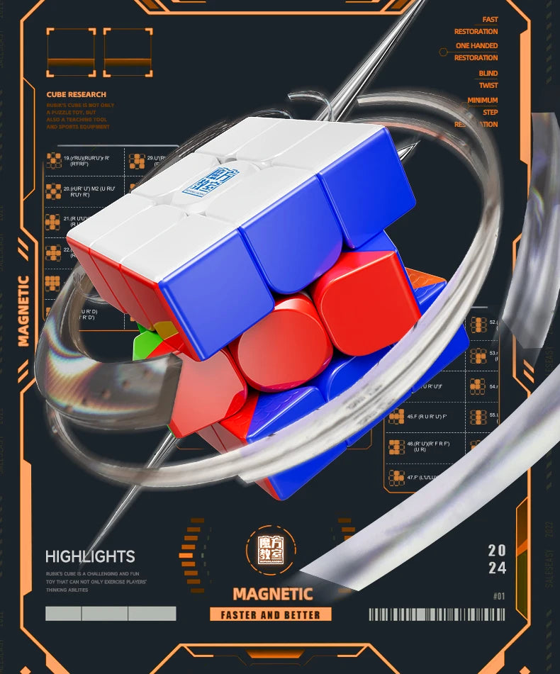 MOYU Meilong M Magnetic Magic Cube 3X3 2X2 Pyraminx Speedcube