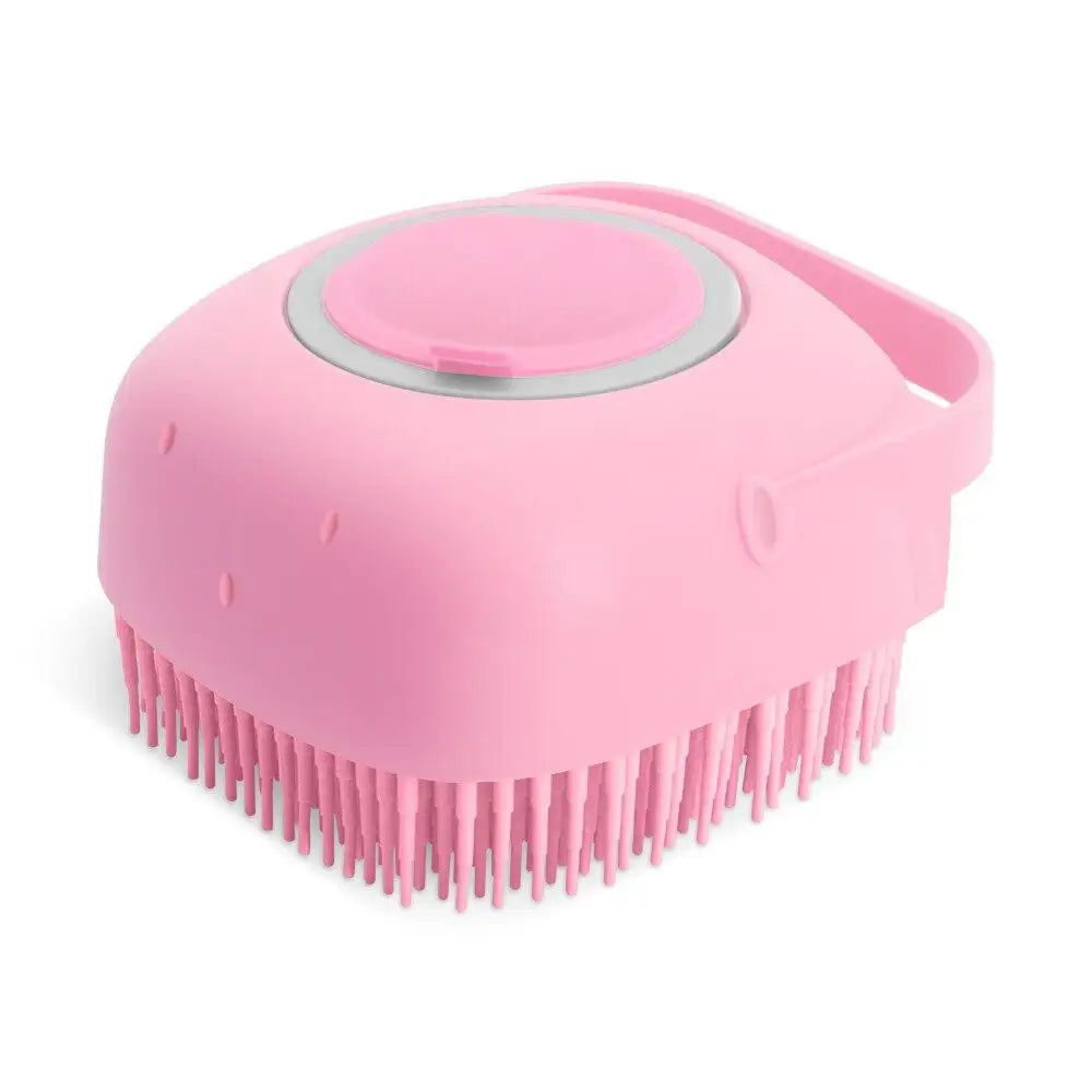 Pet Dog Shampoo Brush 2.7oz Cat Massage Comb Grooming Scrubber