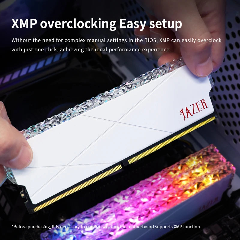 JAZER RGB RAM DDR4 8GB 16GB 3200MHz 3600MHz Overclocking