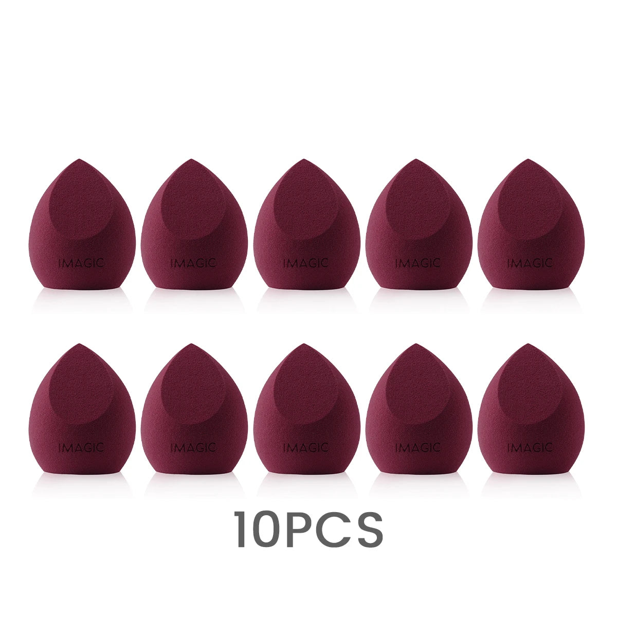 IMAGIC Professional Makeup Sponge Set 10 Pcs Ultra-Soft Wet and Dry Beauty Blender Puff for Flawless Application