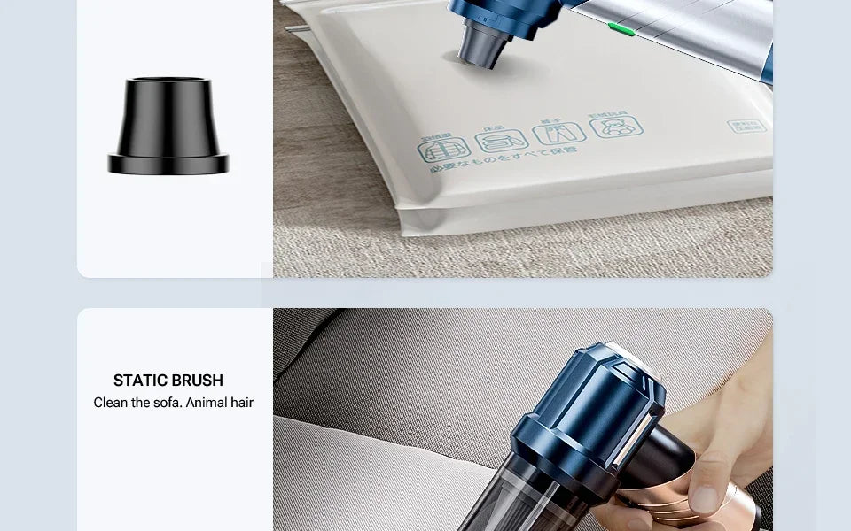 Cordless Mini Handheld Car Vacuum Cleaner with Strong Suction for Effortless Cleaning