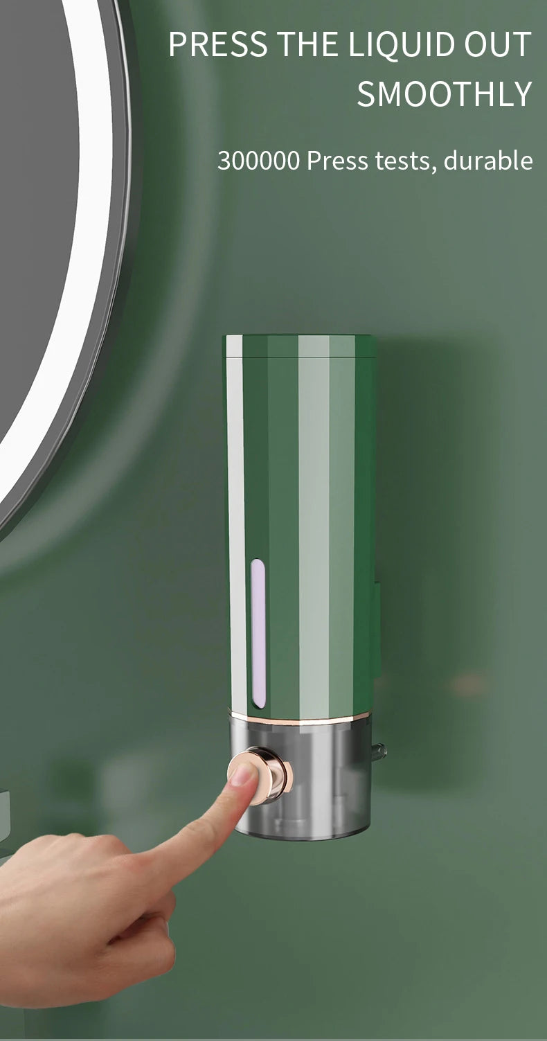 Manual Wall Mounted Soap Dispenser for Bathroom and Hotel Use - Versatile Hand Soap and Shower Gel Dispenser