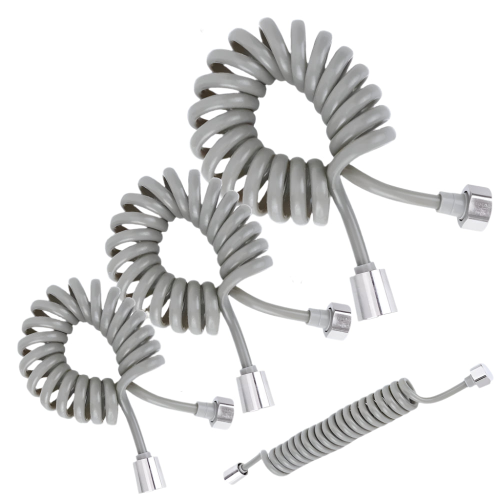 Manguera de ducha flexible de 2/3/5 m, extensión de resorte universal, rociador manual, conector de tubo, tubo de resorte, accesorios para inodoro y bidé para baño