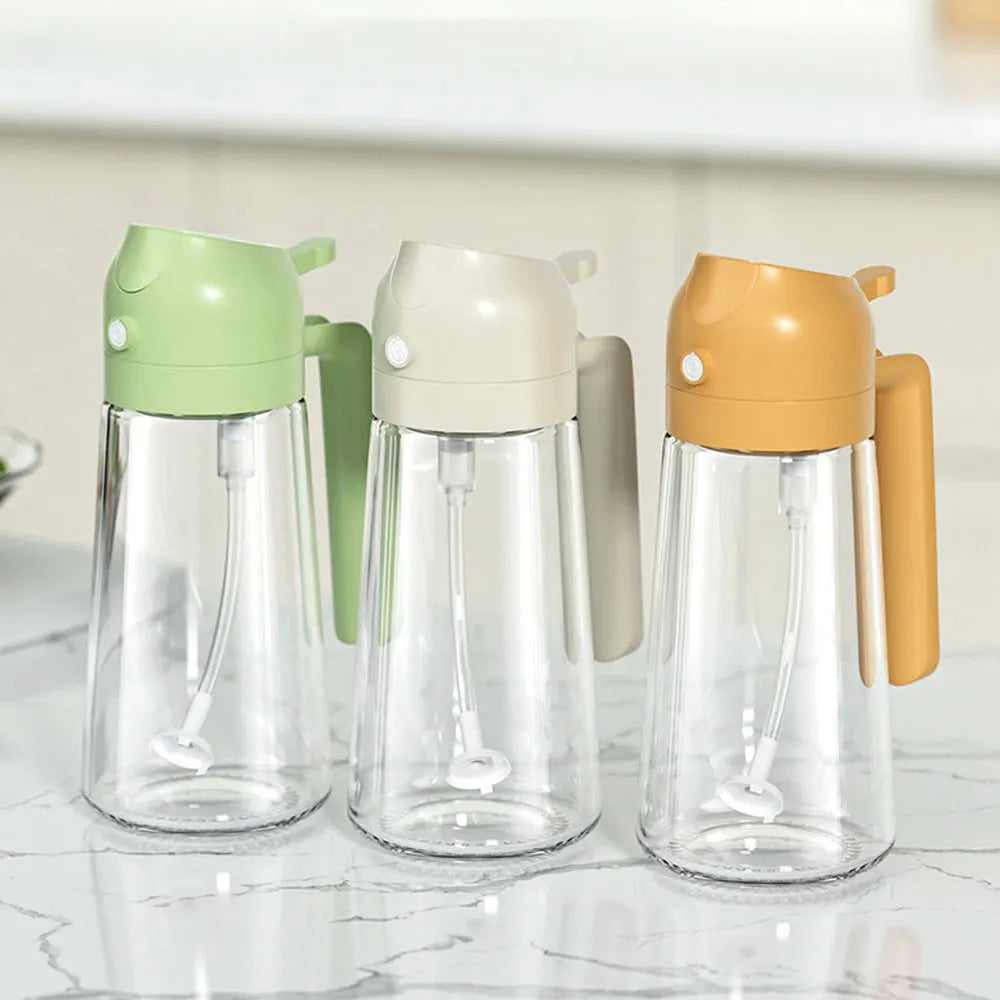 2in1 470ml Plastic Spray Oil Sprayer Bottle for BBQ Kitchen Tool