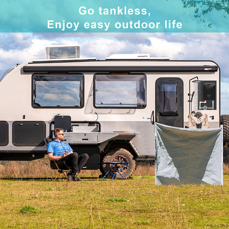 Calentador de agua caliente 6500w Calentador de agua instantáneo sin tanque Termostato Calentador de inducción Calentadores eléctricos táctiles inteligentes Ducha automática