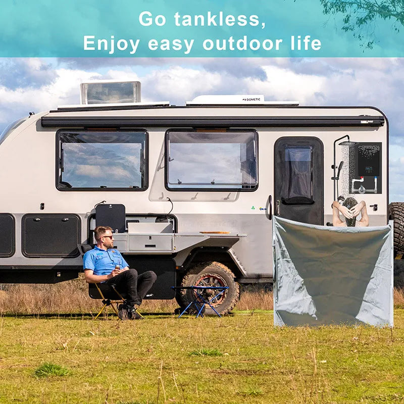 Calentador de agua caliente 6500w Calentador de agua instantáneo sin tanque Termostato Calentador de inducción Calentadores eléctricos táctiles inteligentes Ducha automática