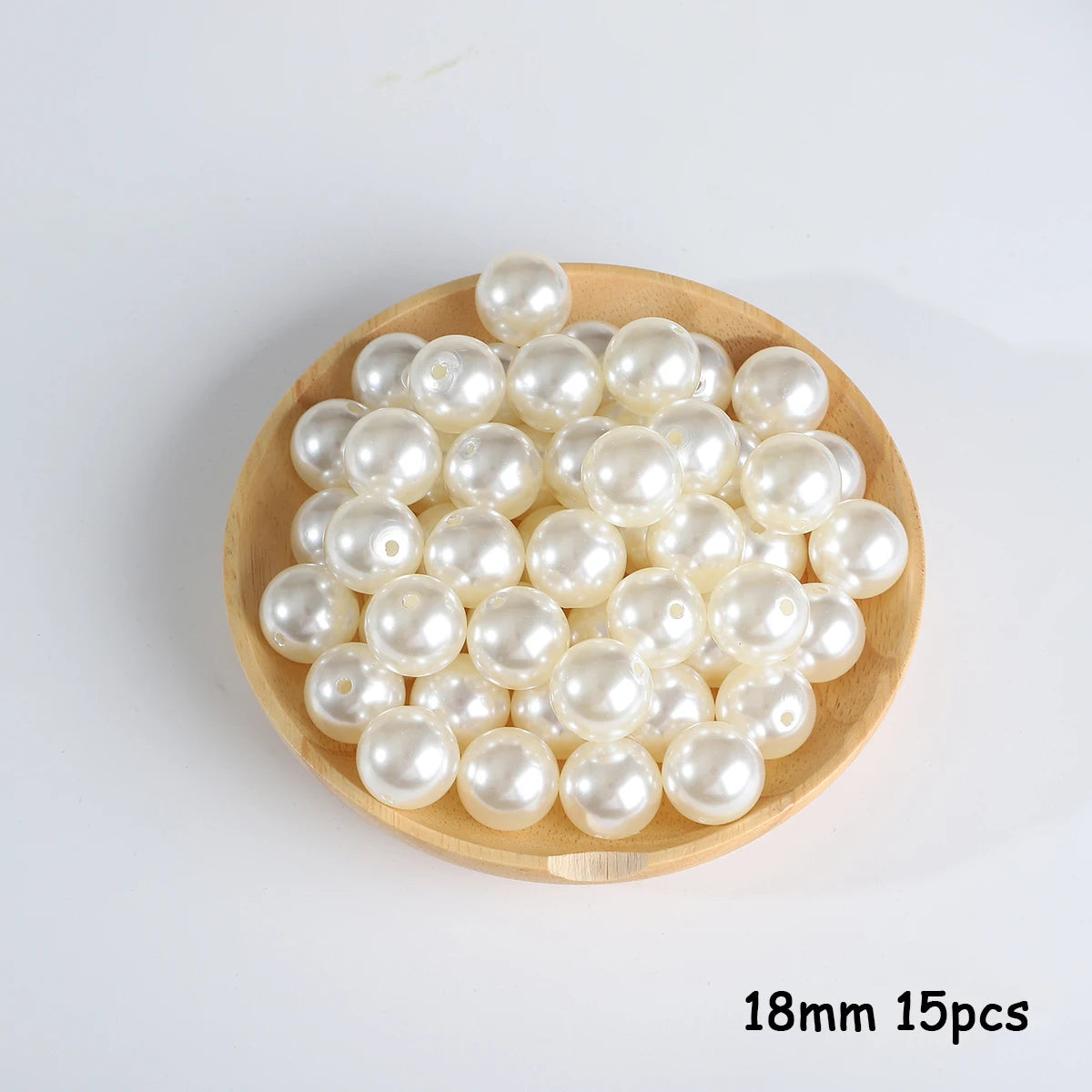 3-20mm 10-1000pcs Straight Hole ABS Imitation Pearl Beige White Bracelet Beads for DIY Jewelry Making