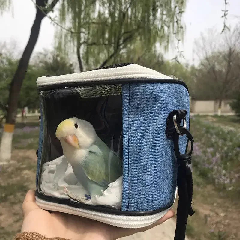 Portable Pet Bird Cage Parrot Breathable and Detachable Hamster Flying Kangaroo Travel Bag Pet Accessories Guinea Pig Pet Bag