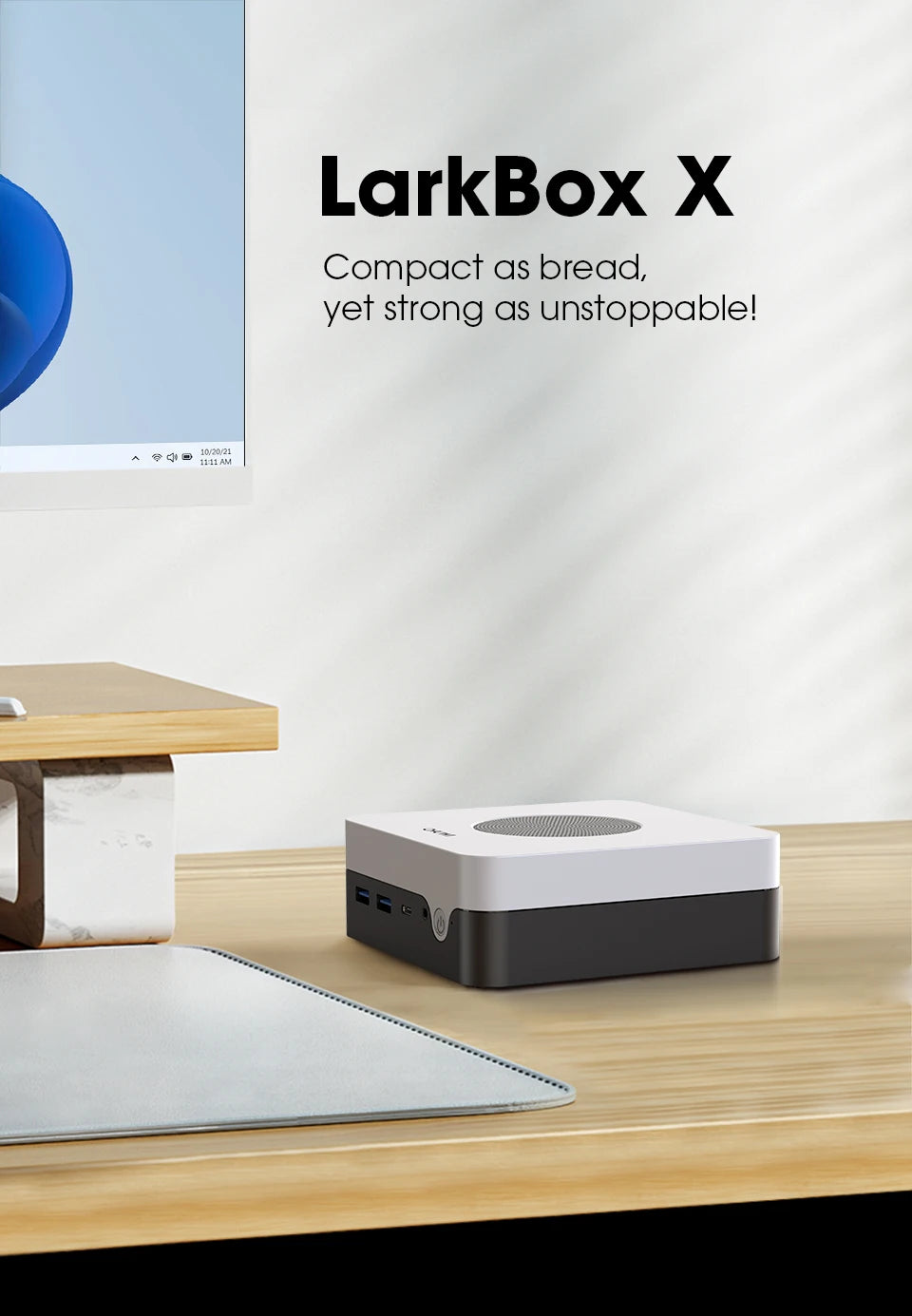 CHUWI LarkBox X Mini PC 12GB RAM 512GB SSD Intel N100 Game PC UHD Graphics WiFi 6 Desktop