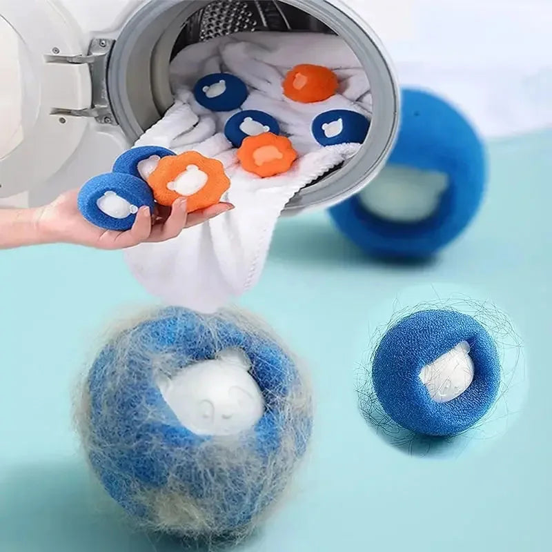 Clearance Washing Machine Bear Cleaning Balls Pet Hair Remover