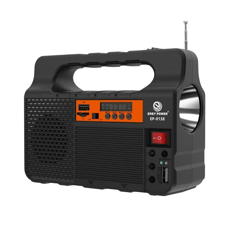 Solar Portable Lighting Solar Power Panel Generator Kit with 3 LED Bulbs for Camping and Hiking