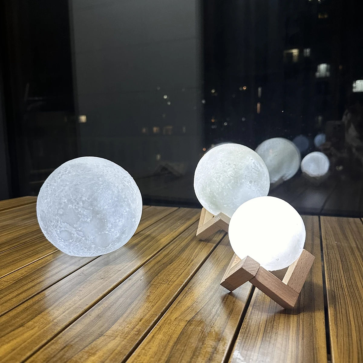 Fashion Creative Moon Light 8cm Desktop Bedside Soft Light