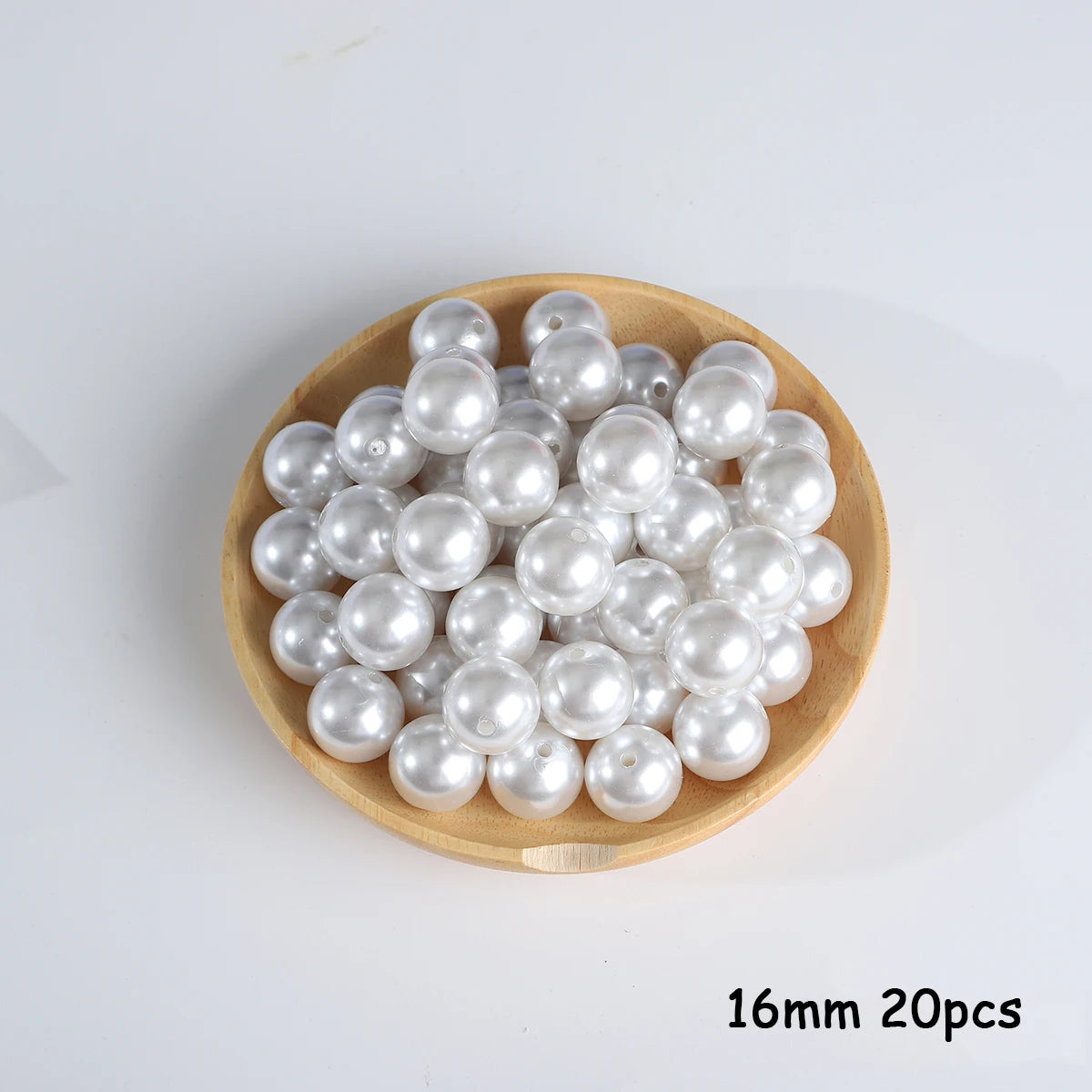 3-20mm 10-1000pcs Straight Hole ABS Imitation Pearl Beige White Bracelet Beads for DIY Jewelry Making