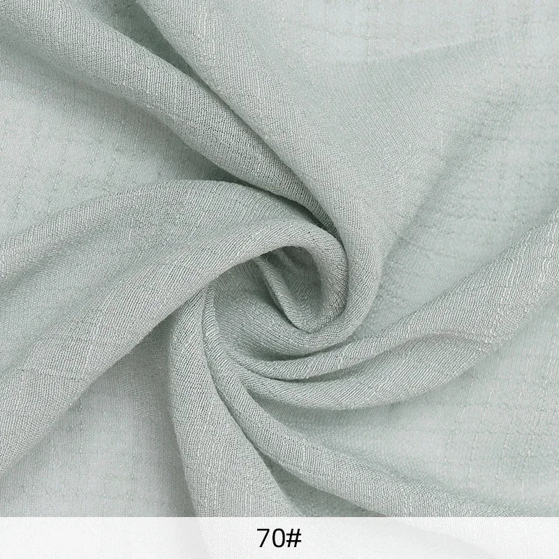Solid Color Imitation Hemp Bamboo Crepe Fabric 5M 2M 1M 0.5M Soft Breathable Vibrant DIY Dress Gauze Curtain Bedding