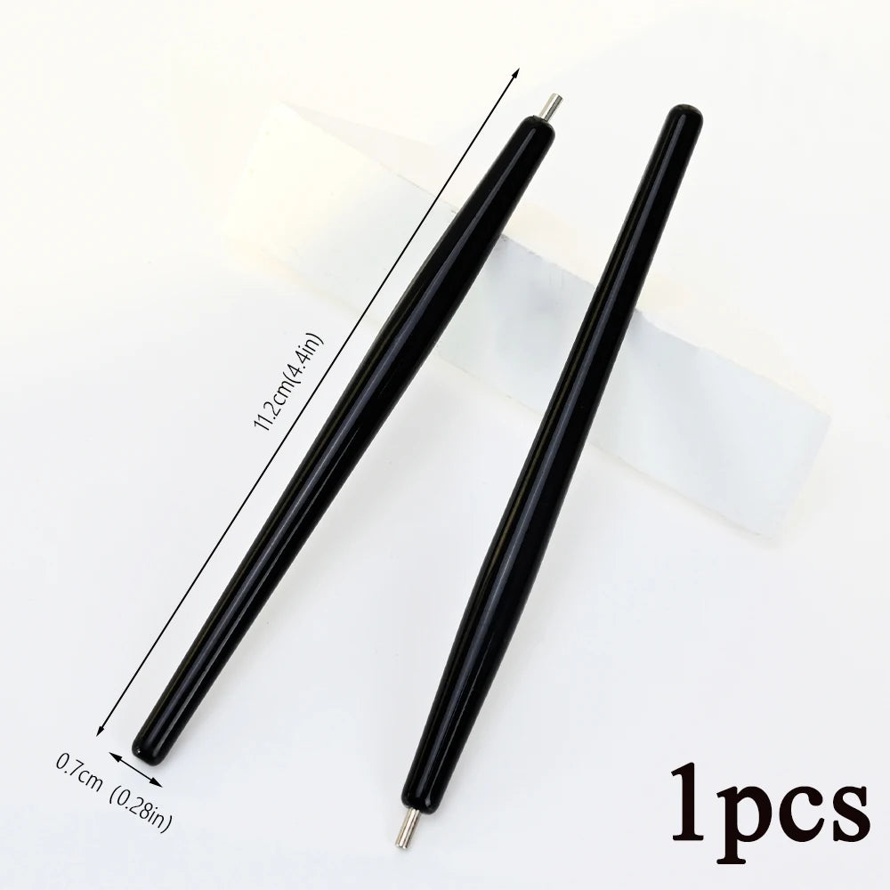 12 Grids Mini Caviar Beads Nail Art Charms With Magnetic Pen