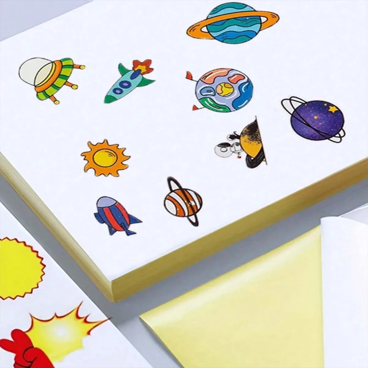 A4 Matte White Self-Adhesive Label Sheets for Inkjet and Laser Printers Easy Peeling Printable Stickers 200 Count