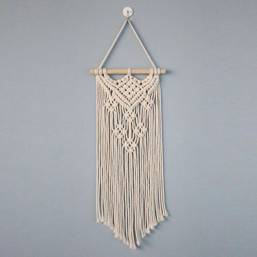 Macrame Wall Hanging Handwoven Bohemian Cotton Rope Tapestry Home Decoration European And American Style