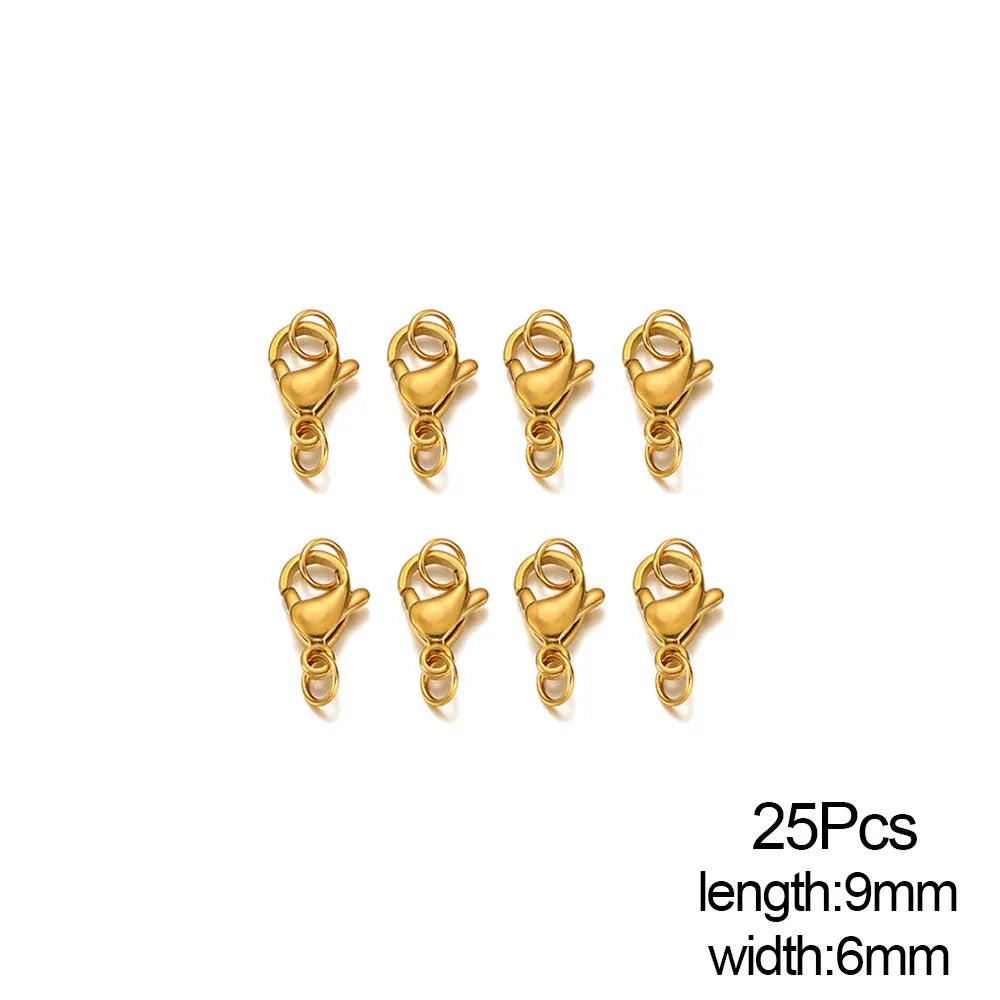 Stainless Steel Lobster Clasps Connector for DIY Jewelry Making