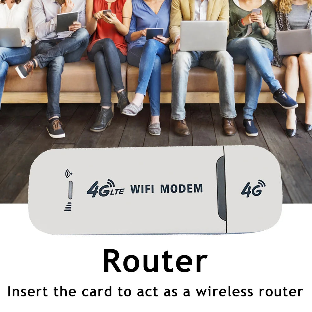 4G Wireless LTE WiFi Router Portable 150Mbps USB Modem
