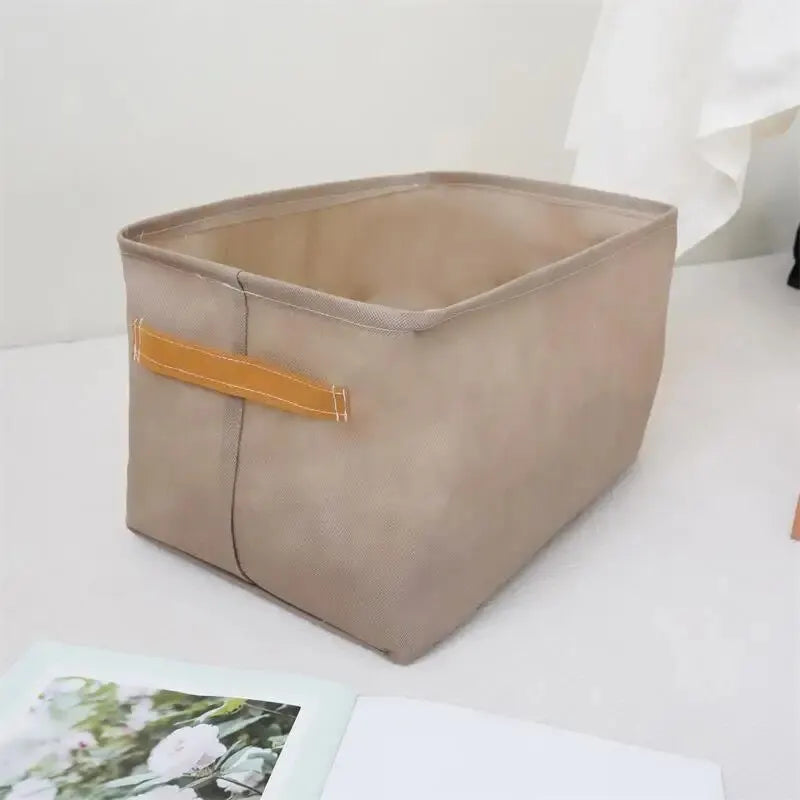 1pc Foldable Clothes and Miscellaneous Storage Box with Steel Frame