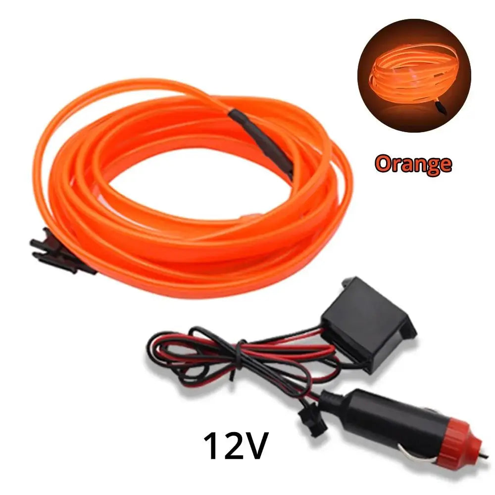 1M/2M/3M/5M Car Interior LED Strip Flexible Neon Lights USB