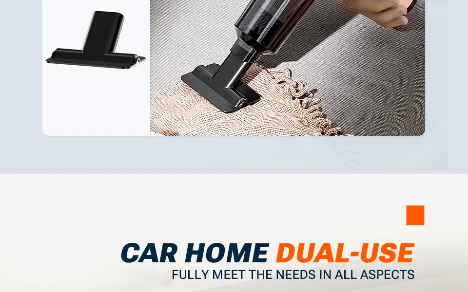 Cordless Mini Handheld Car Vacuum Cleaner with Strong Suction for Effortless Cleaning
