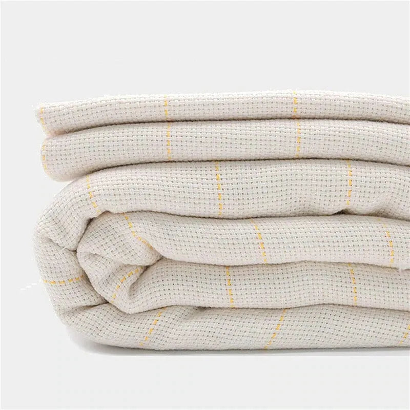 Monk Cloth Tufting Fabric with Marked Lines for DIY Garment and Carpet Making High-Quality 100 Percent Cotton Needlework Tool