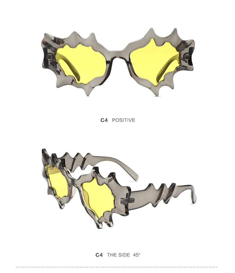 New Y2K Punk Cat Eye Sunglasses for Men and Women Retro Fashion