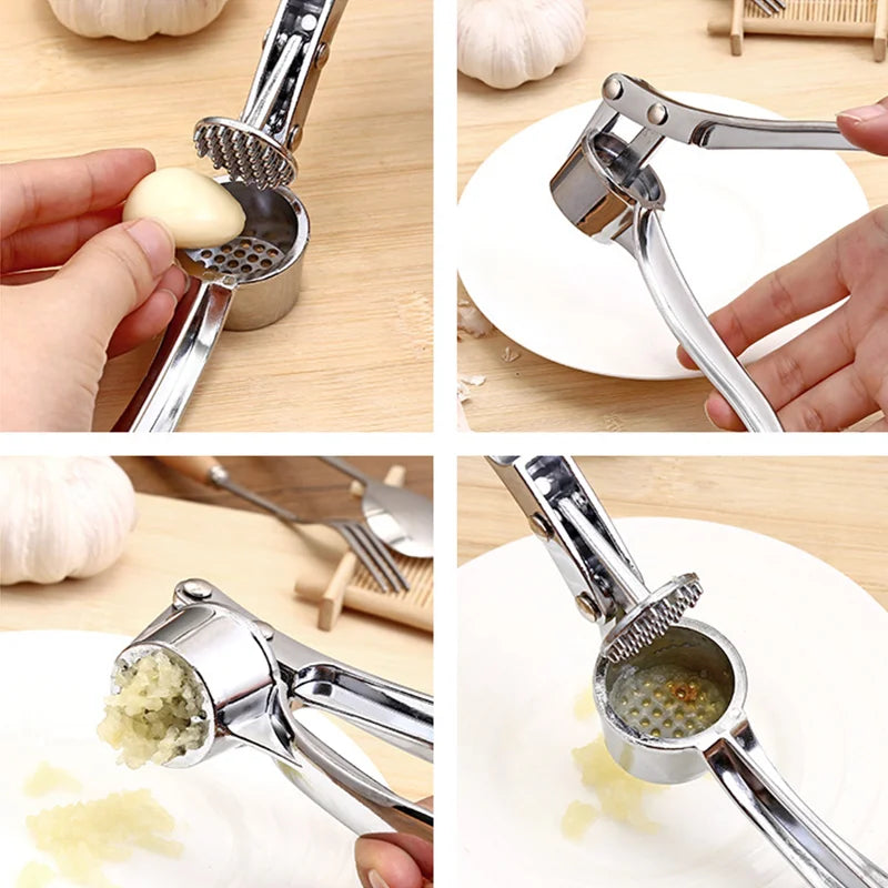 Garlic Press Crusher Mincer Stainless Steel Kitchen Tool
