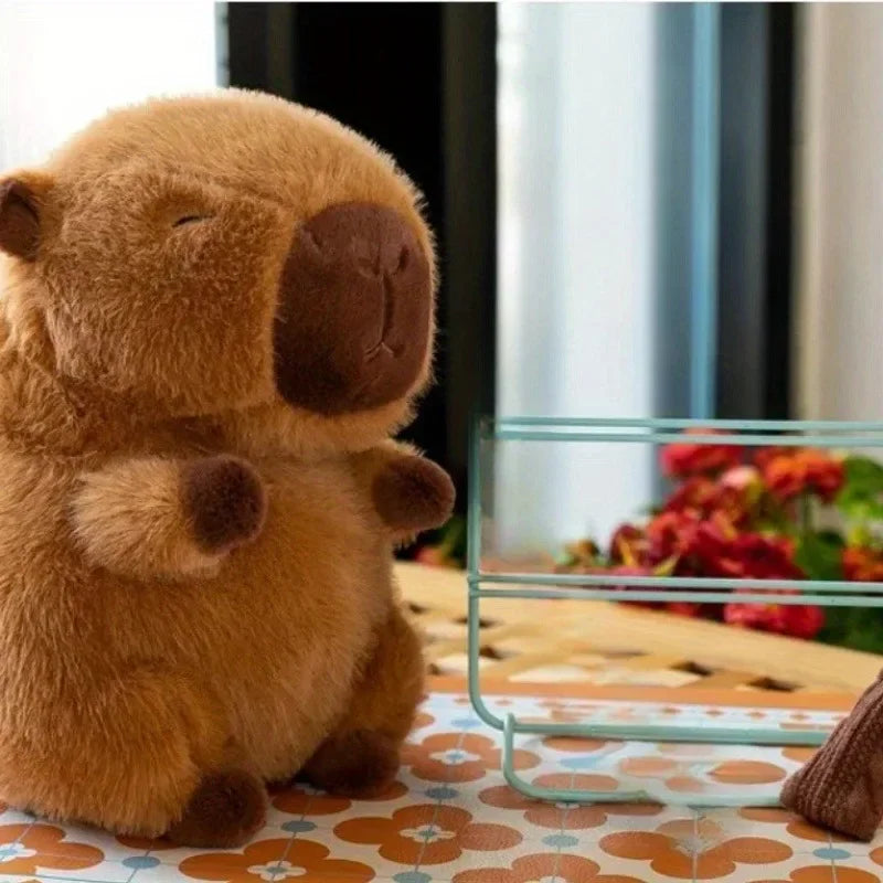 23cm Capybara Plush Doll Soft Fluffy Animal Toy Gift
