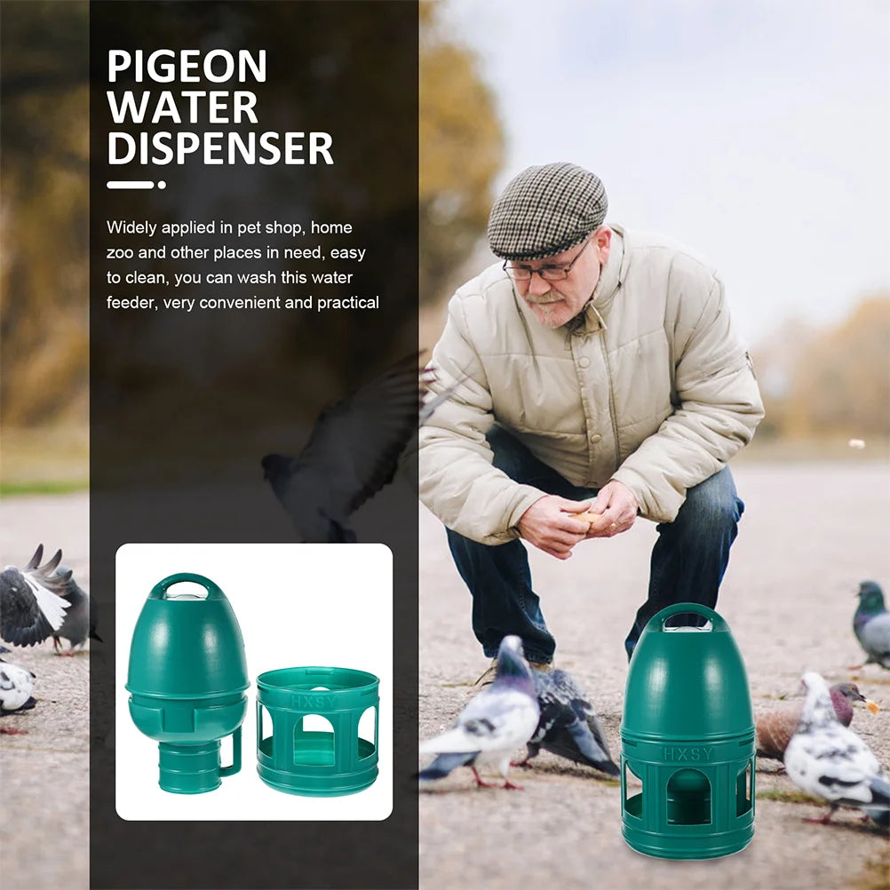 Bird Drinker Household Pigeon Feeder Plastic Water Feeding Container Dispenser Pet Accessory Portable Waterer Feeders