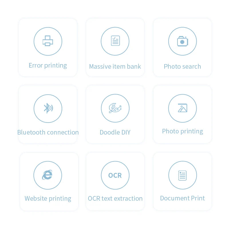 Mini HD Portable Bluetooth Thermal Label Printer Inkless Printing