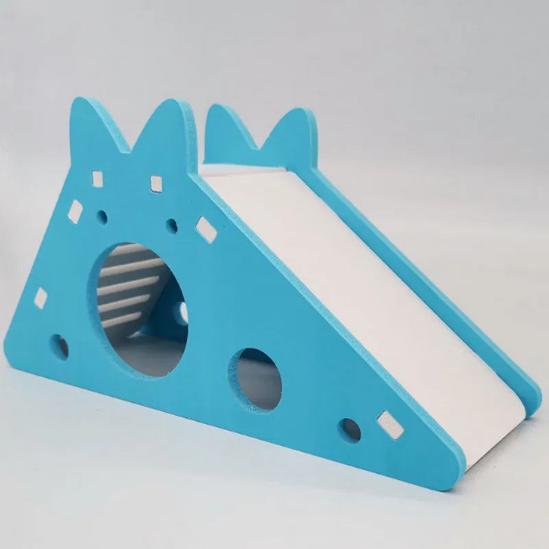 1 piece of barn rat playset, including wooden house, barn board toy, slide nest villa, golden bear house, eco-board bedroom