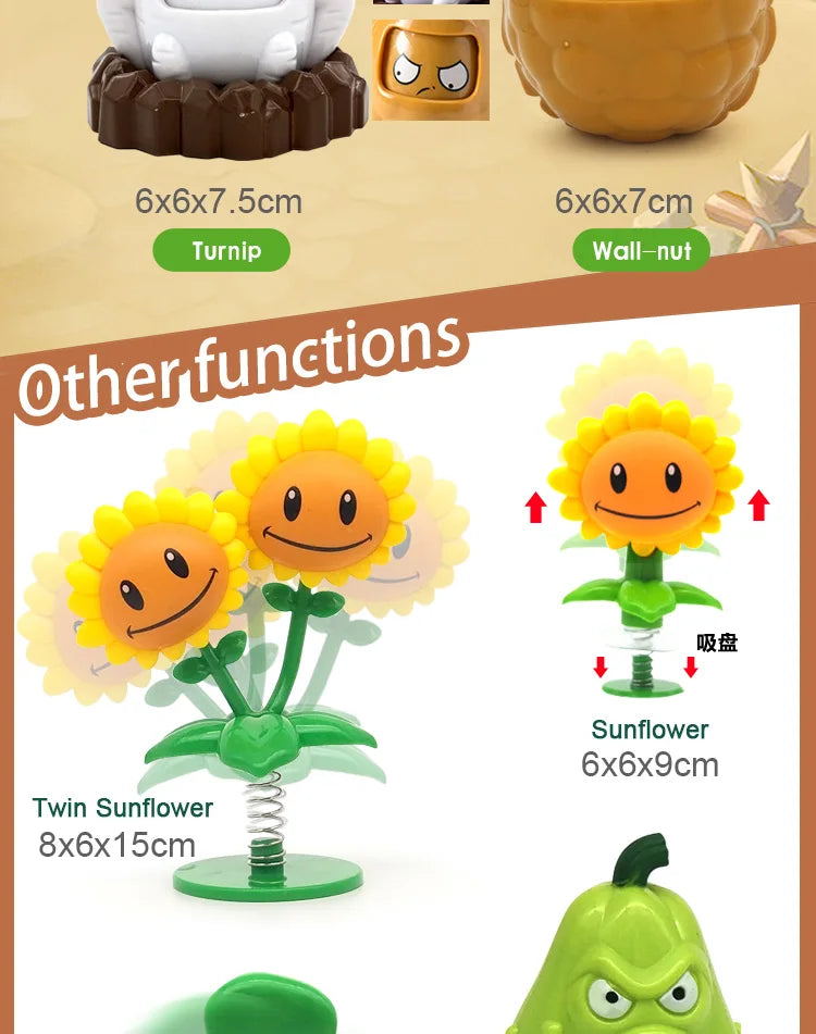 Plants vs Zombies 2 Full Set Toys Pea Shooter and Friends Role Play Action Figures for Kids