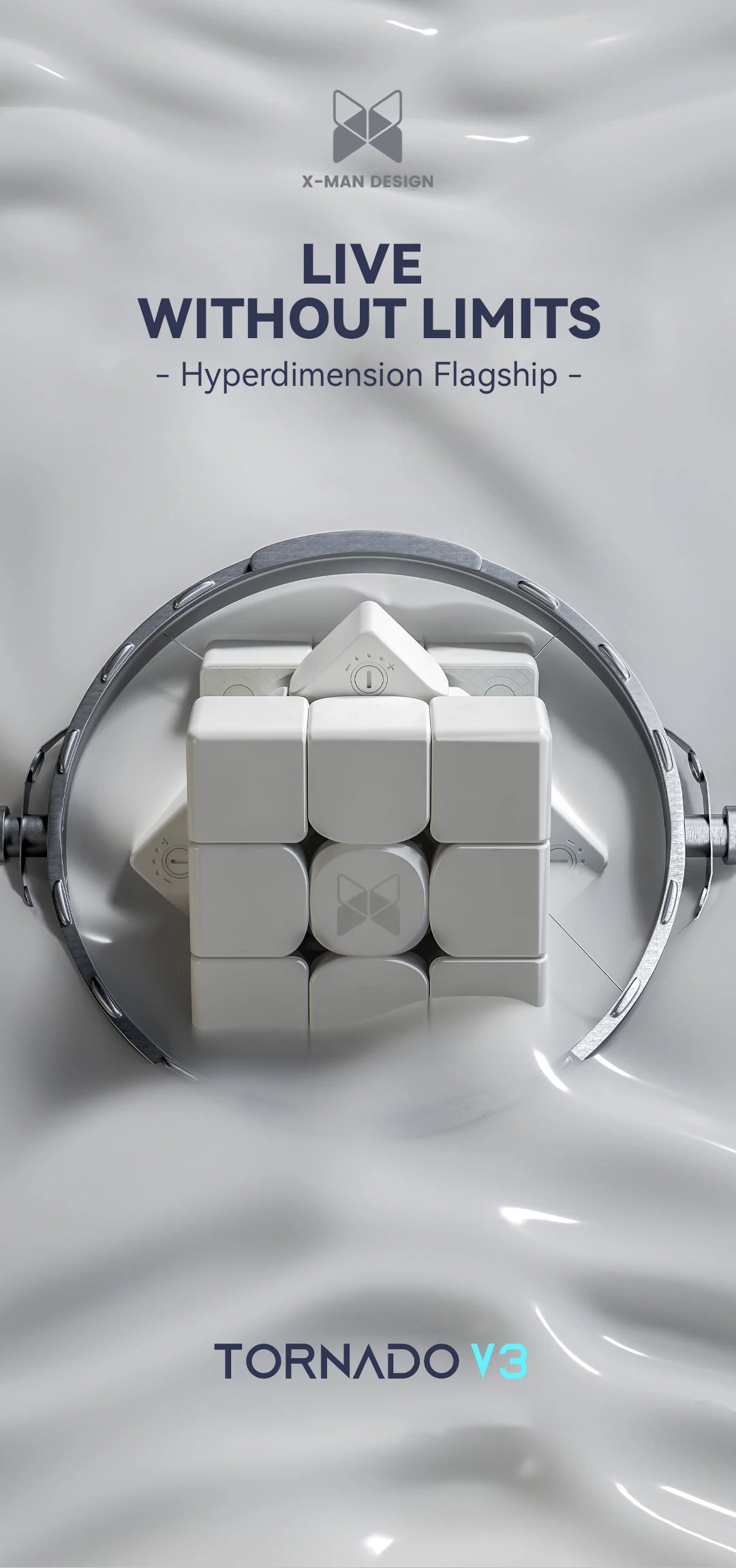 Qiyi X-Man Tornado V3 M Magnetic Speed Cube Puzzle Toy